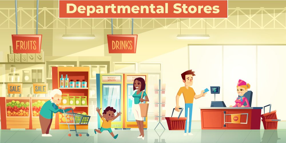 Departments in stores