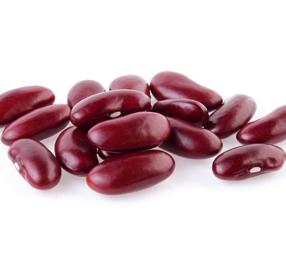 Close Up Of Kidney Beans On White Background