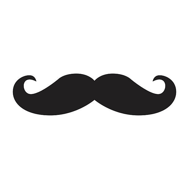 Black hipster vector mustache