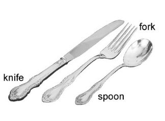 fork knife spoon